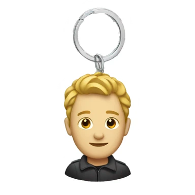 keychain with car side profile sticker