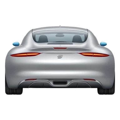 un carro desde atras  sticker