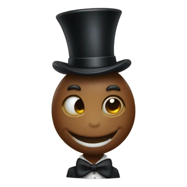 ant with a top hat sticker