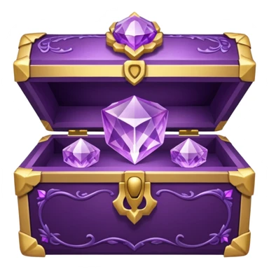Amethyst chests Gift box sticker