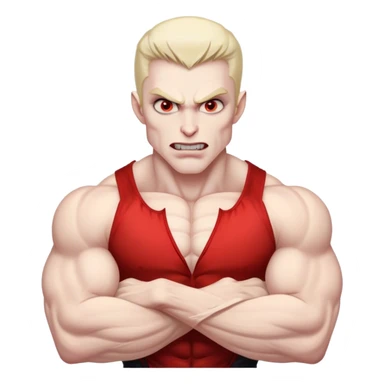 Super buff vampire with muscles sticker