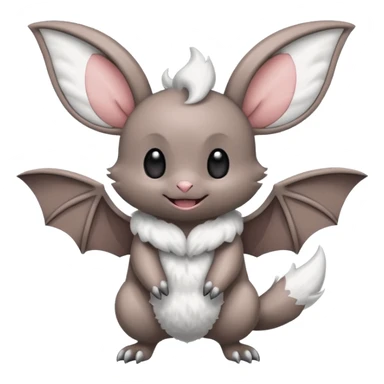 Minccino-Swoobat-hybrid-fusion, full body sticker