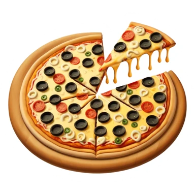 junk food pizza sticker