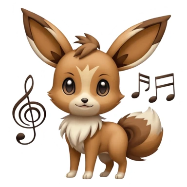 Meloetta-Eevee-Pokémon-Fakémon-creature sticker