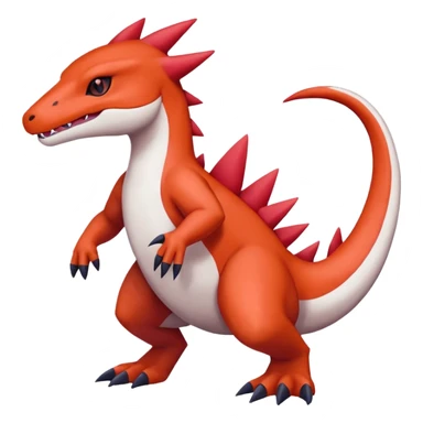 Guilmon-Salazzle-Typloshion-Salandit-Zangoose-Fusion (full body) sticker