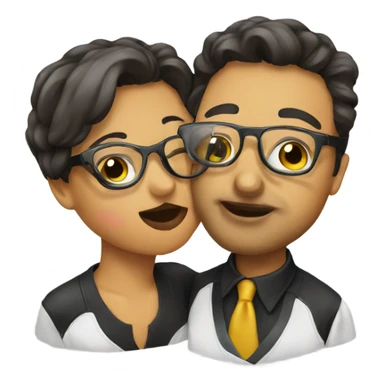 emoji glasses kiss sticker