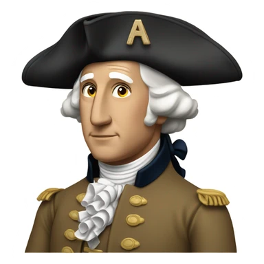 Car with George Washington inside  sticker