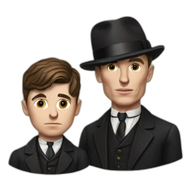 Thomas shelby avec ses frere sticker