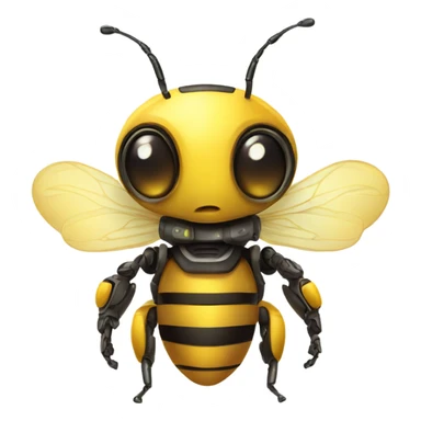 robot bee cute sticker