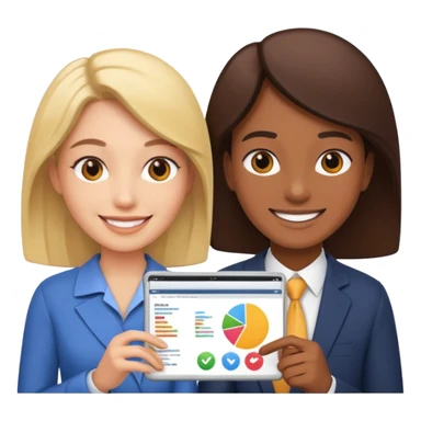 customized investment plan with people sticker