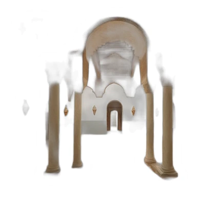 The inside of alhambra sticker