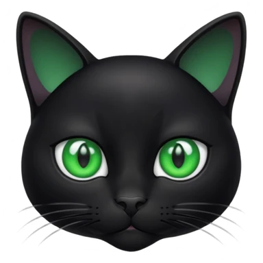 black cat side eyeing camera  sticker