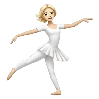 contemporary dance, white woman sticker