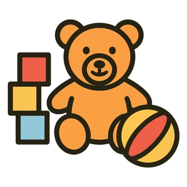 Toy icon sticker