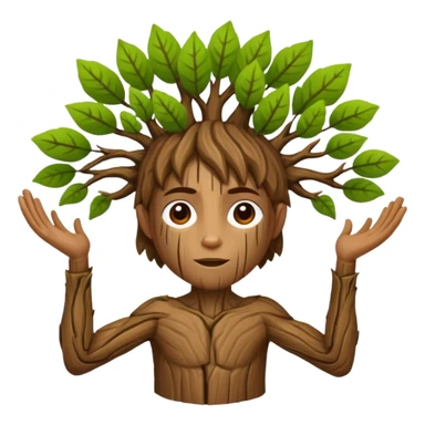 a tree person sticker