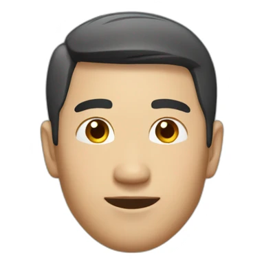 asian man looking great and trustful sticker