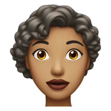 lady with big lips sticker