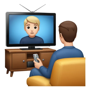 watching tv show sticker