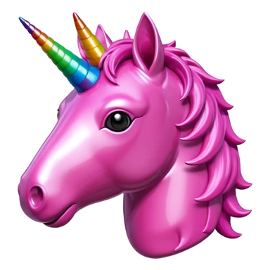   jeff koons style art pink meat  unicorn pinata  sticker