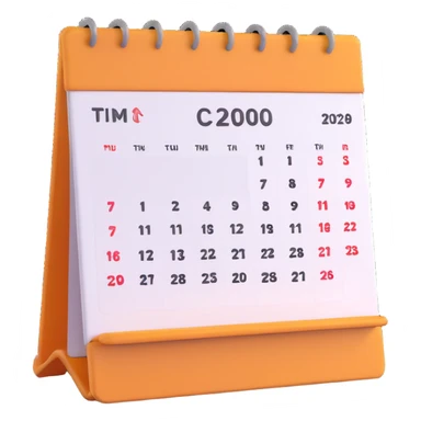 desk calendar sticker