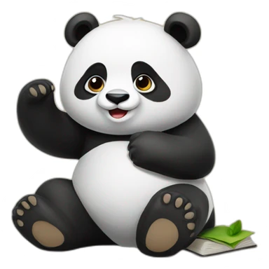Panda studies  sticker