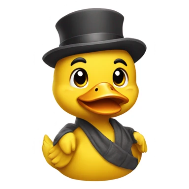Yellow ducky shrug sticker