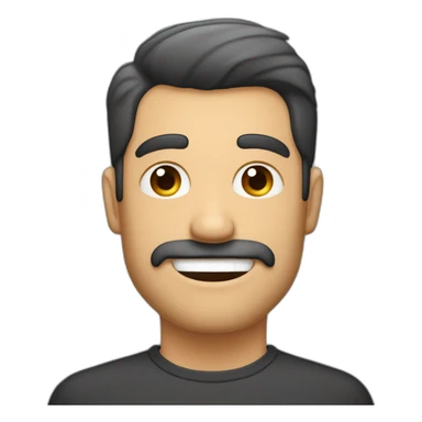 Hombre blanco sin barba sin bigote con pelo negro corto sosteniendo una jarra de cerveza sticker