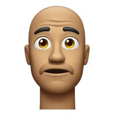 similar to the "think about it" meme with one of his fingers pointing to his temple on his head sticker