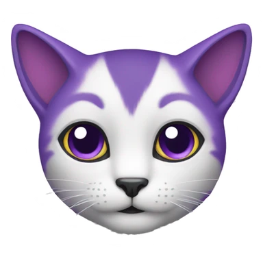 Gato morado sticker