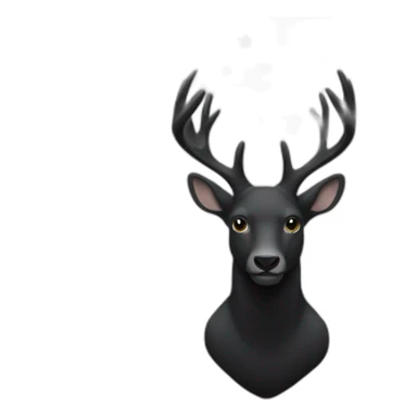 Black Hart with white stars sticker