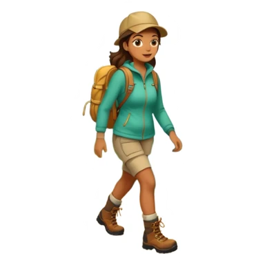 Forest Path Walker woman sticker