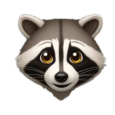 raccoon-upsidedown sticker