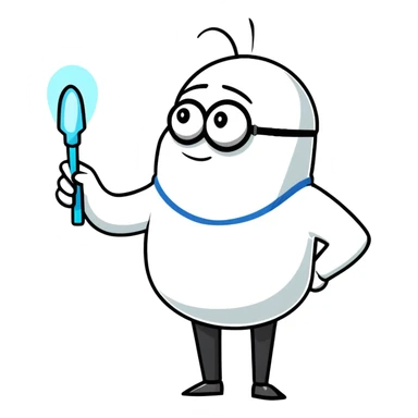 Gru from Despicable Me pointing a freeze ray sticker