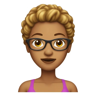 Woman in bikini sticker