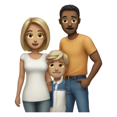 Mum dad brother sister sticker