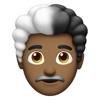 men having white and black hair with suit sticker