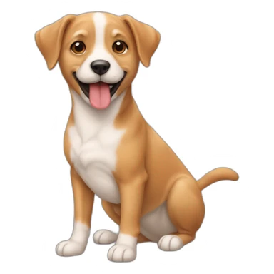 Chien qui fais un bisou a un chat sticker