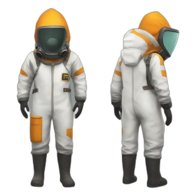 Hazmat Suit from rust game sticker