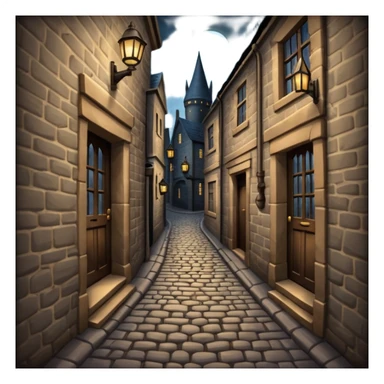 Knockturn alley harry potter style sticker