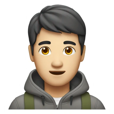 asian man in hong kong  sticker