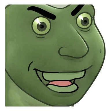 Sad winking face sticker