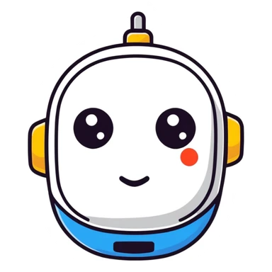 robot head icon representing AI sticker