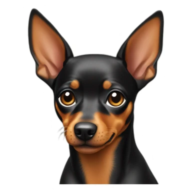 Miniature pinscher dog sticker