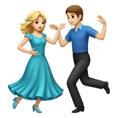 Couple dancing sticker
