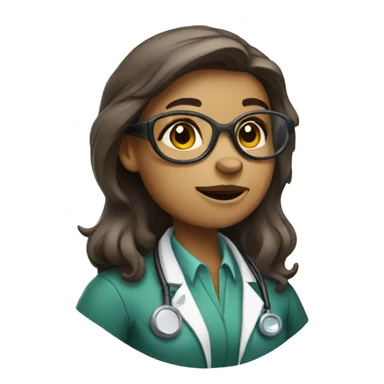 Female Scientist otter sticker