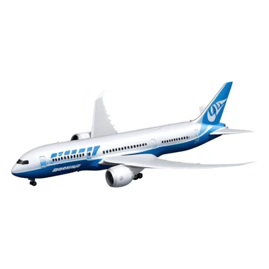 Boeing 787 Dreamliner - Boeing (Model Year: 2022) (Iconic colour: White with blue) sticker