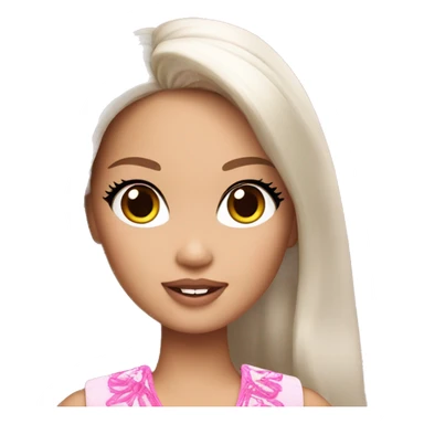 Beautiful Barbie asian sticker