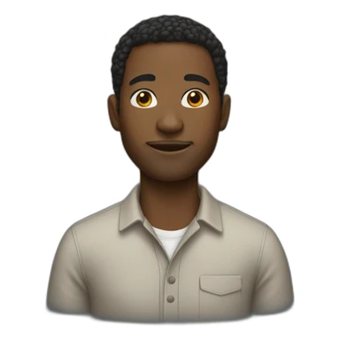 Mixed black man sticker