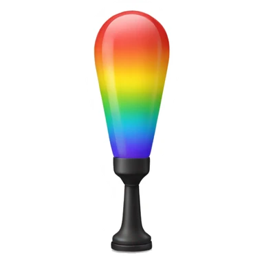 una lampara arcoiris sticker