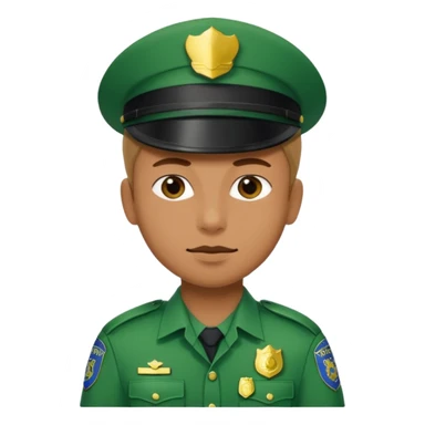 green police unfiorm sticker